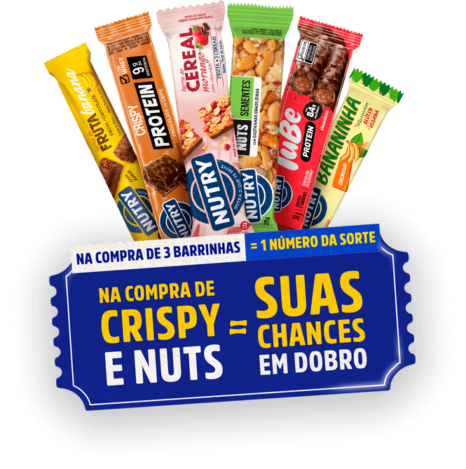 Na compra de 3 barrinhas ganhe um número da sorte